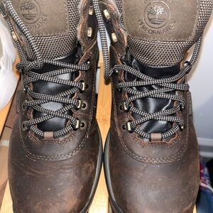 Timberland Brown Leather Boots with Rugged Design